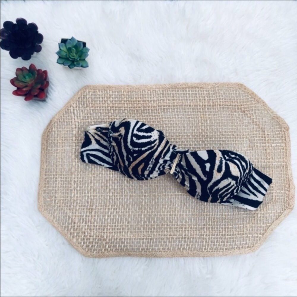 VS Very Sexy Swim Bandeau Top 34B Zebra